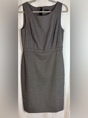 Ann Taylor NWT Sheath Dress Size 8 Gray Career Work Office Classic $149 Retail